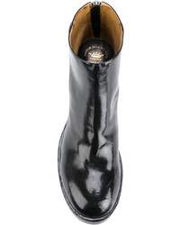 Черные кожаные ботильоны от Officine Creative