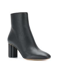 Черные кожаные ботильоны от Salvatore Ferragamo