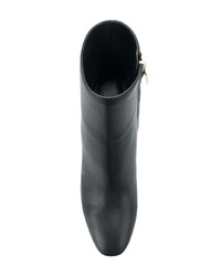 Черные кожаные ботильоны от Salvatore Ferragamo