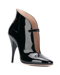 Черные кожаные ботильоны от Miu Miu