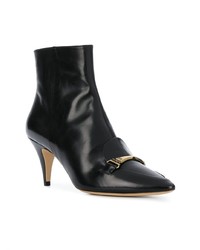 Черные кожаные ботильоны от Tod's