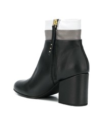 Черные кожаные ботильоны от Paloma Barceló