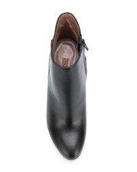 Черные кожаные ботильоны от Albano