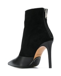 Черные кожаные ботильоны от Balmain