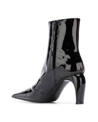 Черные кожаные ботильоны от Misbhv