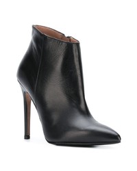 Черные кожаные ботильоны от Albano