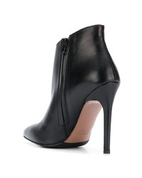 Черные кожаные ботильоны от Albano