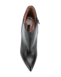 Черные кожаные ботильоны от Albano