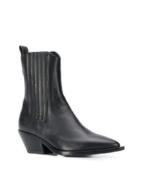 Черные кожаные ботильоны от A.F.Vandevorst