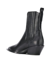 Черные кожаные ботильоны от A.F.Vandevorst