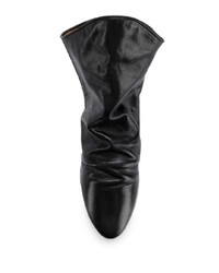 Черные кожаные ботильоны от Isabel Marant