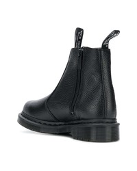 Черные кожаные ботильоны от Dr. Martens