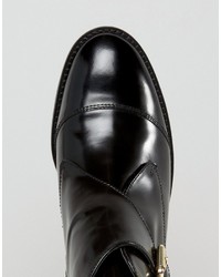 Черные кожаные ботильоны от Office