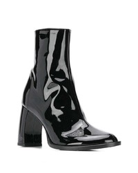 Черные кожаные ботильоны от Ann Demeulemeester