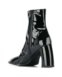 Черные кожаные ботильоны от Ann Demeulemeester