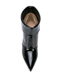 Черные кожаные ботильоны от Paul Andrew