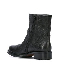 Черные кожаные ботильоны от Gravati