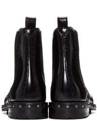 Черные кожаные ботильоны от Dolce & Gabbana