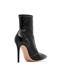 Черные кожаные ботильоны от Gianvito Rossi