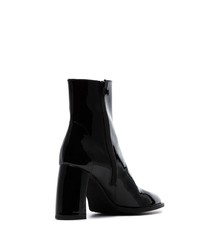 Черные кожаные ботильоны от Ann Demeulemeester