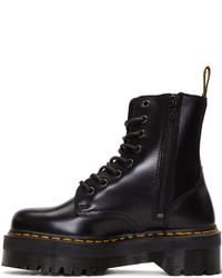 Черные кожаные ботильоны от Dr. Martens