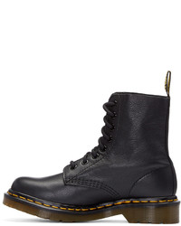 Черные кожаные ботильоны от Dr. Martens