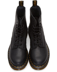 Черные кожаные ботильоны от Dr. Martens
