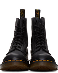 Черные кожаные ботильоны от Dr. Martens