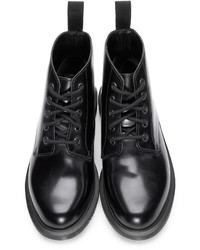 Черные кожаные ботильоны от Dr. Martens