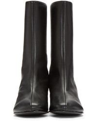 Черные кожаные ботильоны от Stella McCartney