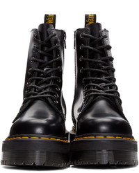 Черные кожаные ботильоны от Dr. Martens