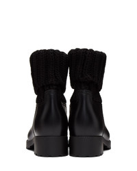 Черные кожаные ботильоны от Moncler