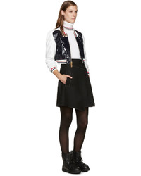 Черные кожаные ботильоны от Moncler