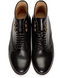 Черные кожаные ботильоны от A.P.C.