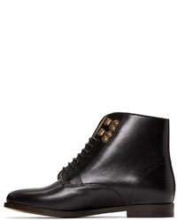 Черные кожаные ботильоны от A.P.C.