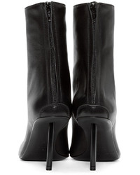 Черные кожаные ботильоны от Haider Ackermann