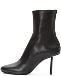 Черные кожаные ботильоны от Haider Ackermann