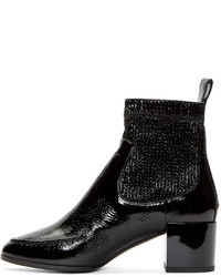 Черные кожаные ботильоны от Pierre Hardy