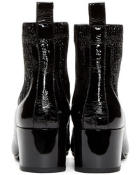 Черные кожаные ботильоны от Pierre Hardy
