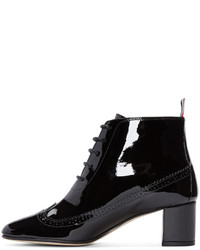 Черные кожаные ботильоны от Thom Browne