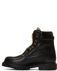 Черные кожаные ботильоны от Balmain