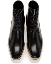 Черные кожаные ботильоны от Stella McCartney