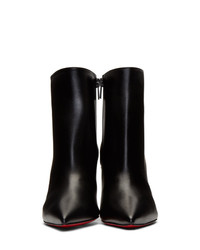 Черные кожаные ботильоны от Christian Louboutin