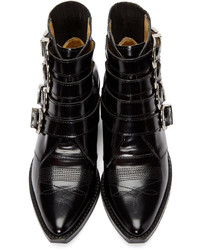 Черные кожаные ботильоны от Toga Pulla