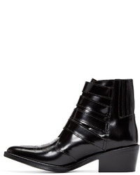 Черные кожаные ботильоны от Toga Pulla