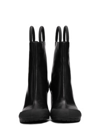 Черные кожаные ботильоны от Random Identities