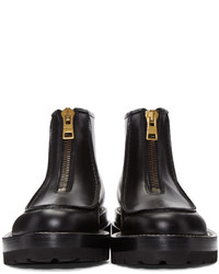 Черные кожаные ботильоны от Marni