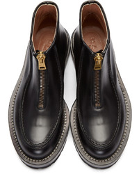 Черные кожаные ботильоны от Marni