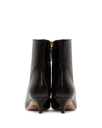 Черные кожаные ботильоны от Gucci