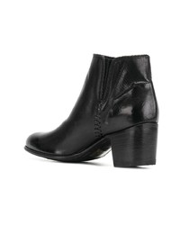 Черные кожаные ботильоны от Alberto Fasciani